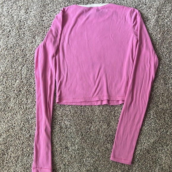 EUC SKIMS ULTRA SOFT LONG SLEEVE CROP TOP, size small - Picture 4 of 4